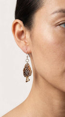 Morel Mushroom Earrings #223