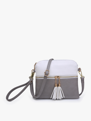 Tara Double Zip Crossbody/Wristlet Bag | M1785