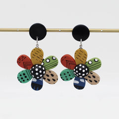 Garden of Color Flower Earring