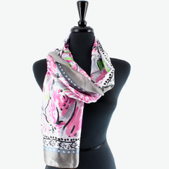 S25049 Freesia Satin-Feel Lightweight Scarf