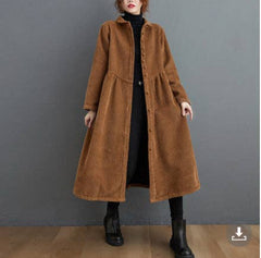 Relaxed Plus-Size Longline Coat