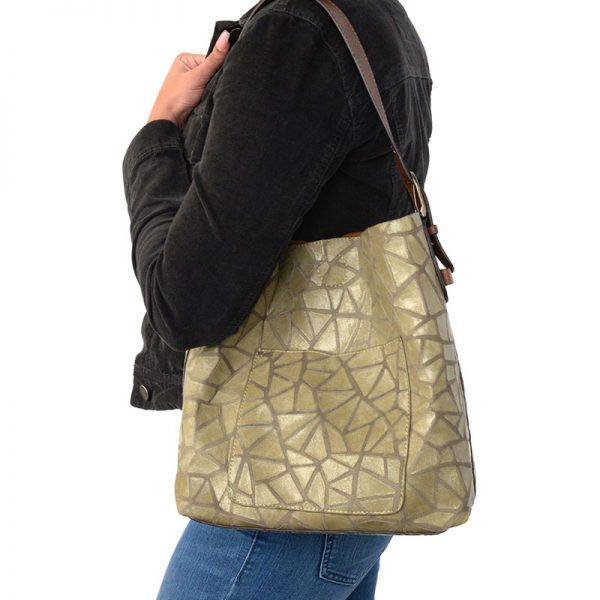 JOY SUSAN L8076 Geo Print Handbag