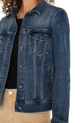 Liverpool LM1004F97 Eco Classic Jean Jacket in Ponderay