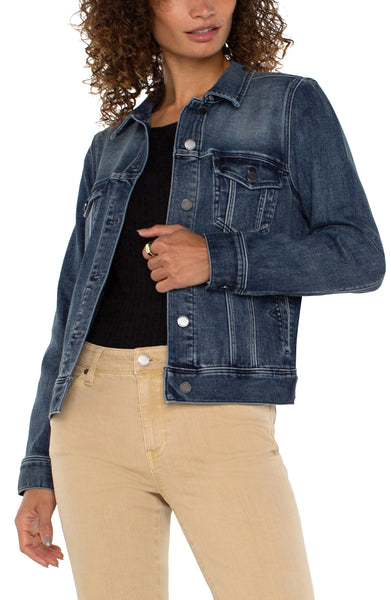 Liverpool LM1004F97 Eco Classic Jean Jacket in Ponderay