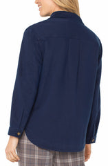 Liverpool LM1A53QTA Shirt Jacket in Navy Dusk