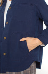 Liverpool LM1A53QTA Shirt Jacket in Navy Dusk