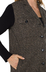 Liverpool Jeans LM1A93TL10 Coatigan with Sweater Sleeves
