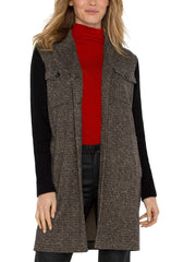 Liverpool Jeans LM1A93TL10 Coatigan with Sweater Sleeves