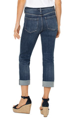 Liverpool LM2150F88 Charlie Crop Wide Rolled Cuff in Wells