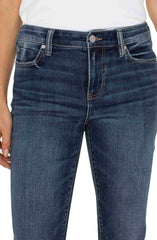 Liverpool LM2150F88 Charlie Crop Wide Rolled Cuff in Wells