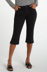 Liverpool Capri with Slit in Black Rinse LM2748EX