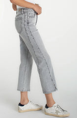 Liverpool Kennedy Straight Denim with Seaming Detail in Alpine Grey LM3150EQQ