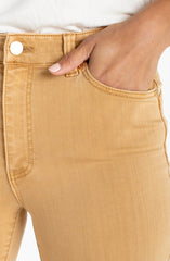 Liverpool Hannah Crop Flare Hugger in Straw LM4738F81