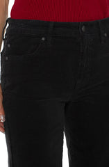 Liverpool Jeans LM5158CD7 Marley Girlfriend Cuffed Corduroy in Onyx
