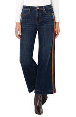Liverpool LM7A80CH4 Stride Wide Leg Jeans with Velvet Trim