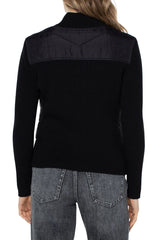 Liverpool Quilted Full Zip Sweater LM8A22SW53