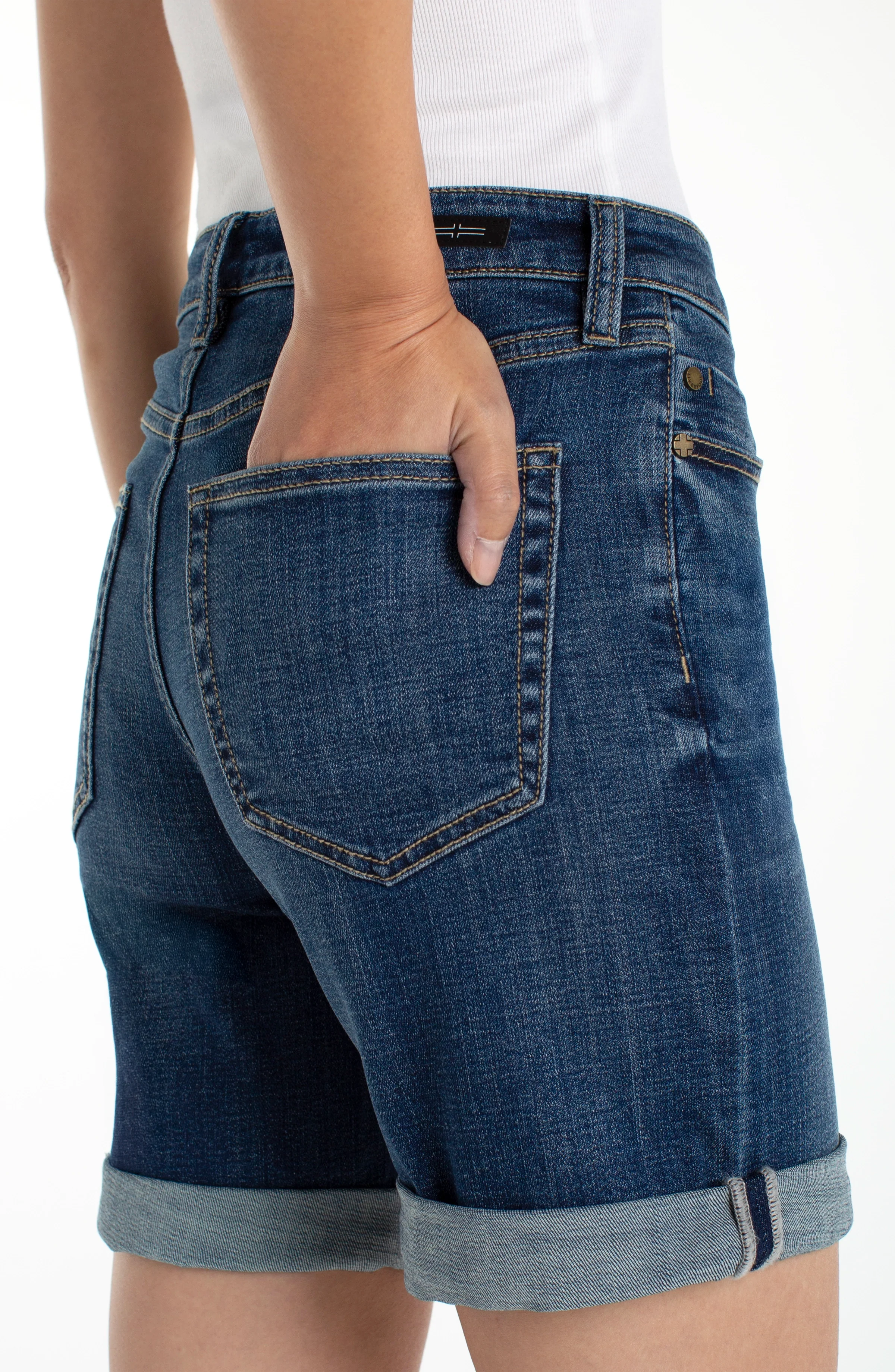 Liverpool Marley Girlfriend Short with Roll Cuff LM9284CH4