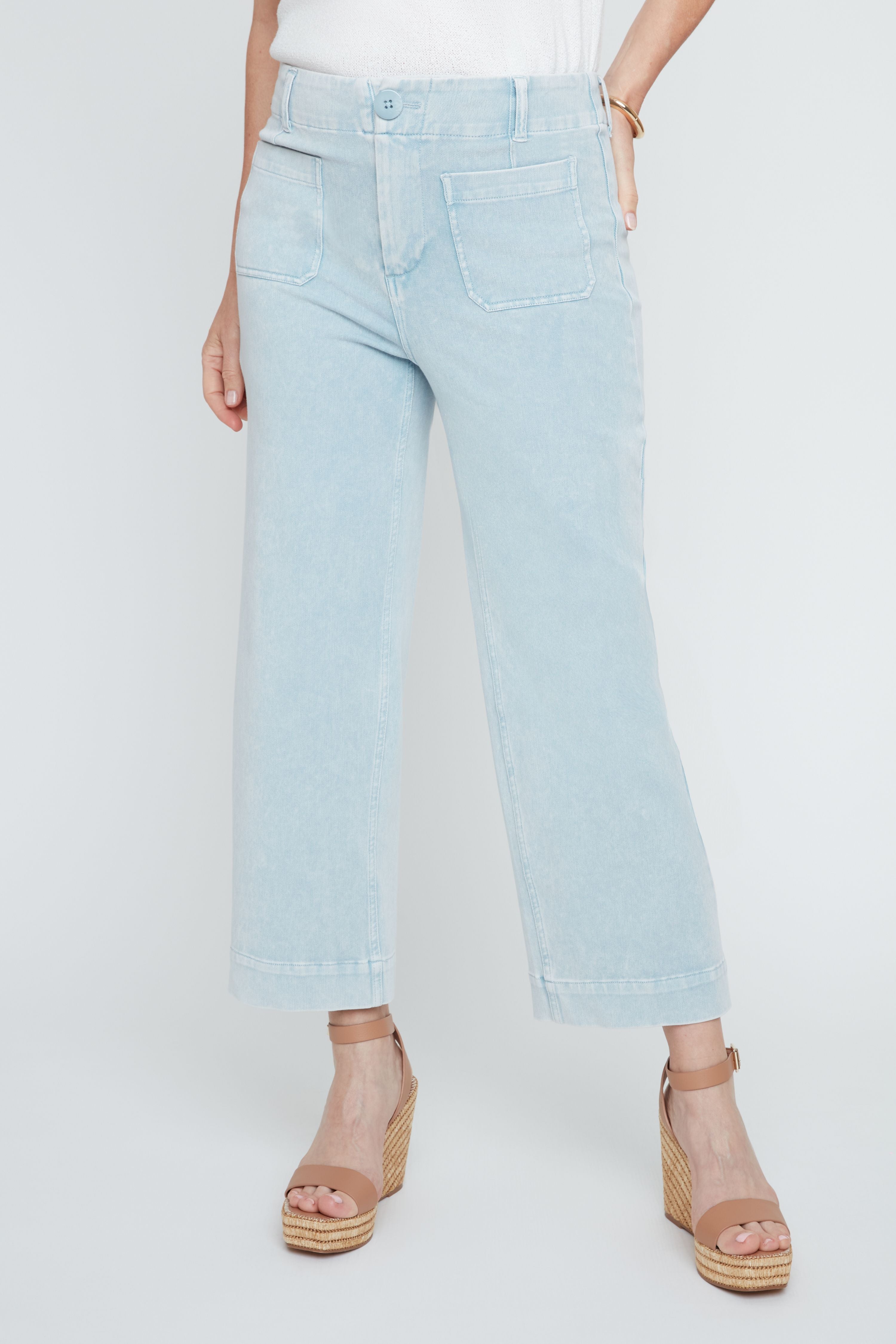 Renuar Tencel Wide Leg Crop Pant R10071KD