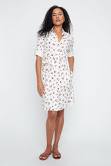 Renuar Woven Cherry Print Dress R4371 E3689A