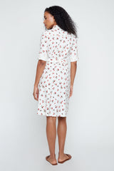 Renuar Woven Cherry Print Dress R4371 E3689A