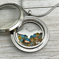 Michigan Glass Locket