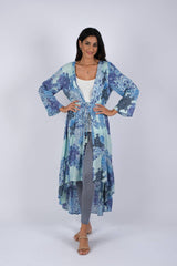 Enchanting Blue Meadow Blockprint Cover-Up