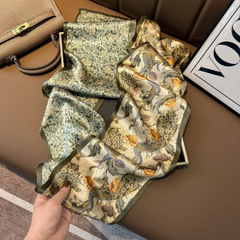 S26087 100% Silk Skinny Scarf