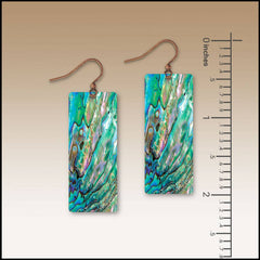 Abalone Waves Banner Handmade Earrings