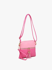 Tara Double Zip Crossbody/Wristlet Bag | M1785