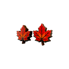 Maple Leaf Stud Earrings #3174