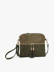 Tara Double Zip Crossbody/Wristlet Bag | M1785