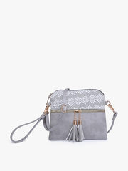 Tara Double Zip Crossbody/Wristlet Bag | M1785