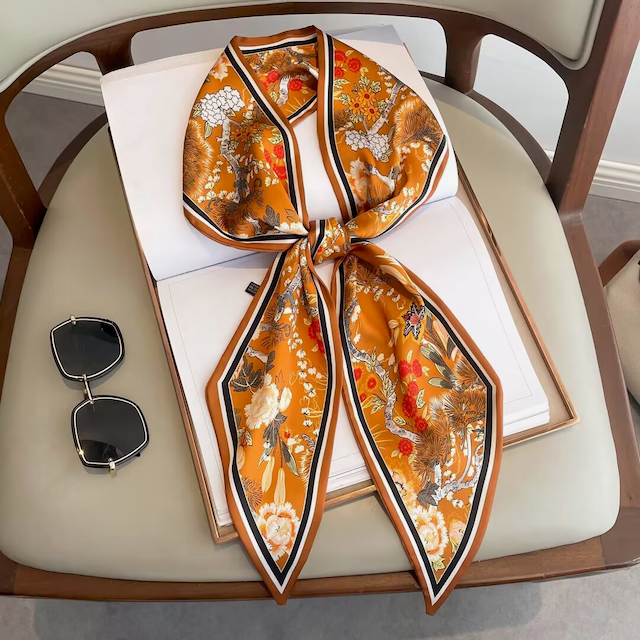 S24223 Polyester Skinny Scarf (56"x5")