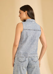 FDJ Sleeveless Scalloped Shirt 7182992