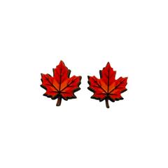 Maple Leaf Stud Earrings #3174