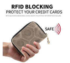 Petoskey Stones RFID Protective Zip Wallet