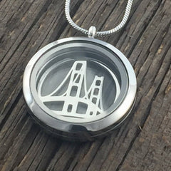 Mackinac Bridge Glass Locket