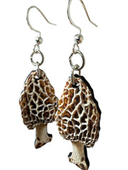Morel Mushroom Earrings #223
