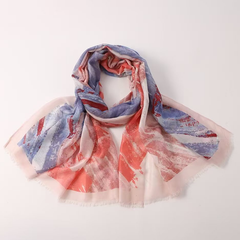 S26013 100% Polyester Lightweight Printed Scarf
