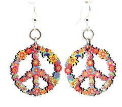 Blossom Peace Sign Earrings