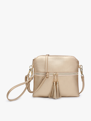 Tara Double Zip Crossbody/Wristlet Bag | M1785