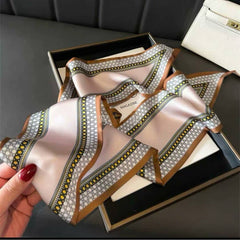 S26161 Printed 100% Polyester Skinny Scarf