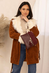 Tara Corduroy Dual Zip Crossbody | M1785CORD