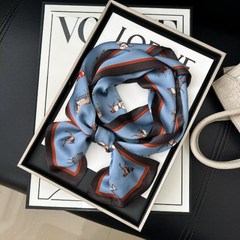 S26087 100% Silk Skinny Scarf
