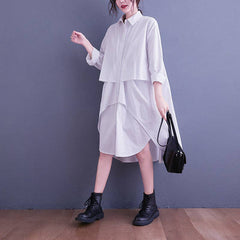 Relaxed Plus-Size Shirt Dress