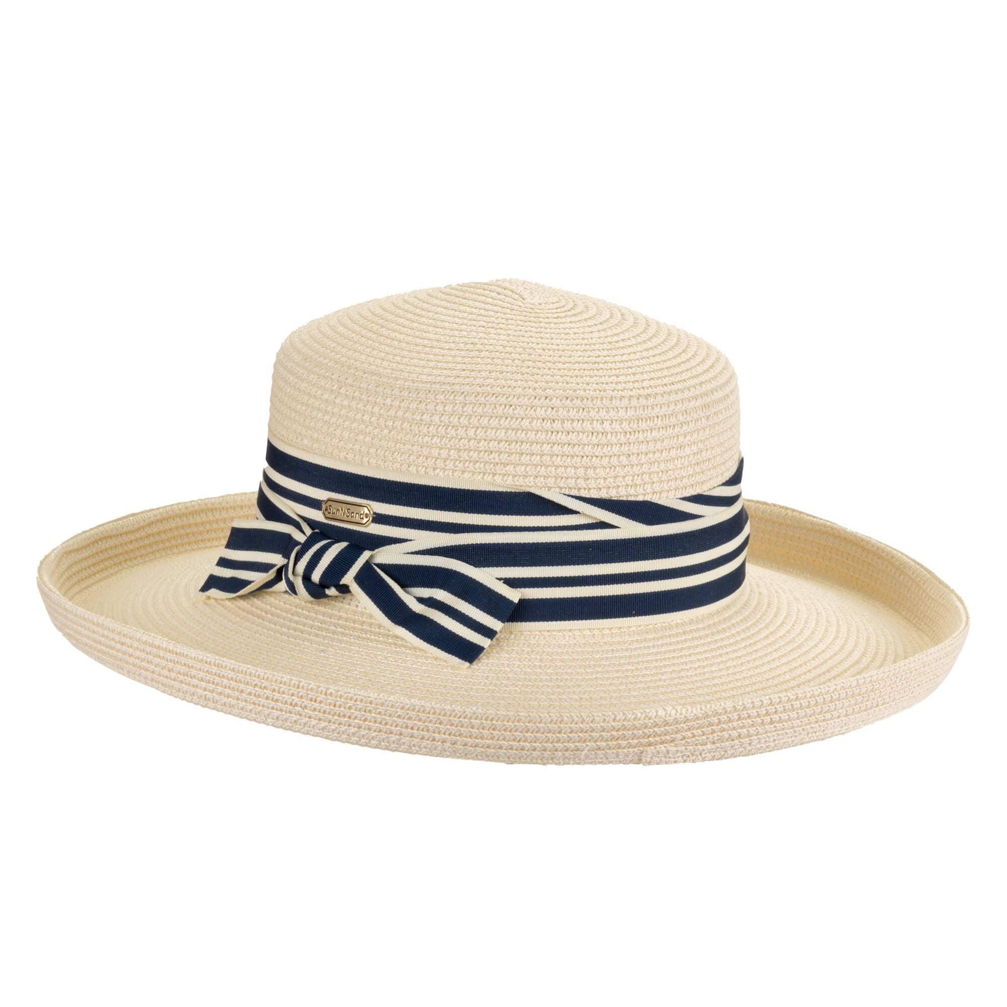 Ivory, Paper Braid Boater, Brim 3" W/1" Up Turn