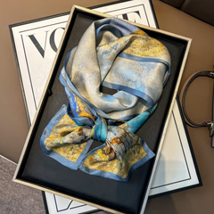 S26087 100% Silk Skinny Scarf