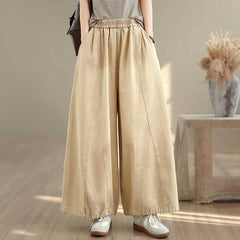 Vintage Plus-Size Relaxed Denim Pants