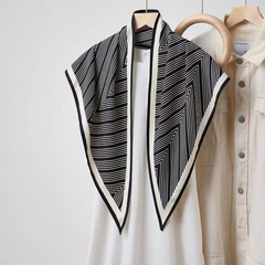 S25278 Geo Stripes Triangle Lightweight Scarf