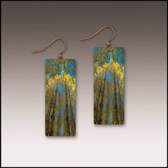Bright Summer Aspen Nature Banner Earrings